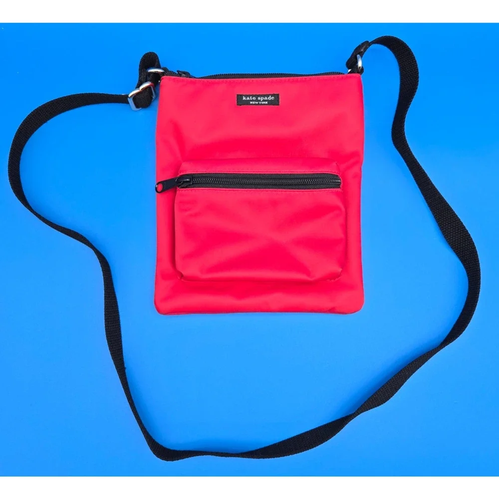 Kate Spade Thomas Anniversary Red Nylon Crossbody Bag Adjustable Strap